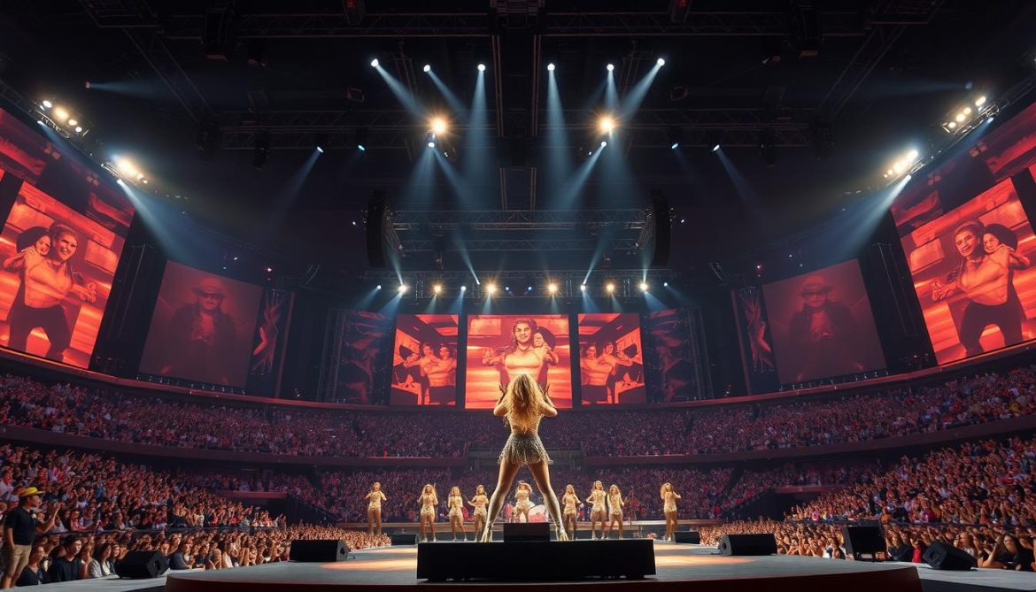 Beyoncé performing on her Cowboy Carter Tour stage with country-inspired production, among the biggest hip hop and R&B tours of 2025