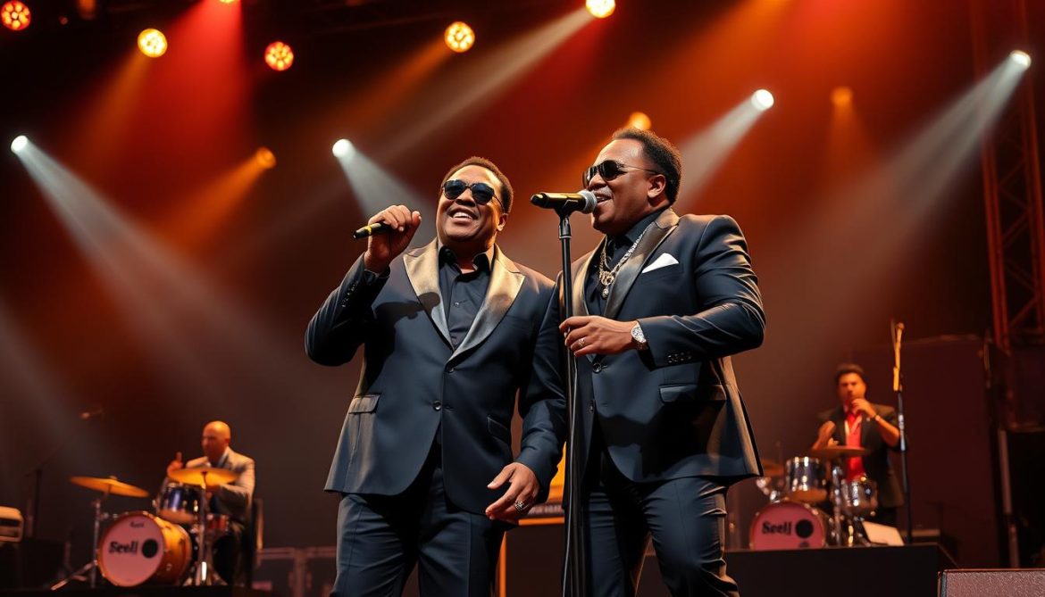 Charlie Wilson performing with Babyface on the Uncle Charlie's R&B Cookout Tour, one of the biggest hip hop and R&B tours of 2025