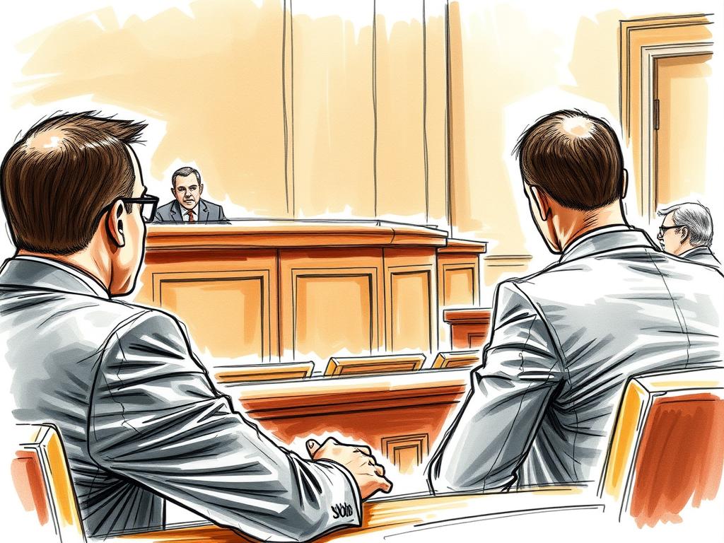 Courtroom sketch of Diddy during trial proceedings Courtroom sketch of Diddy during trial proceedings