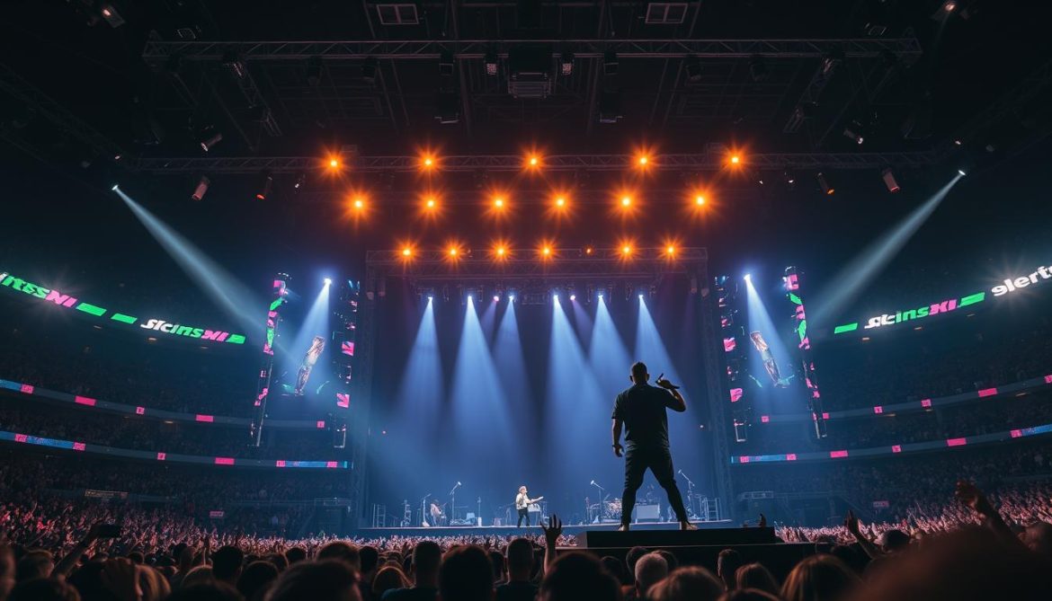 Kendrick Lamar and SZA performing on the Grand National Tour stage, one of the biggest hip hop and R&B tours of 2025