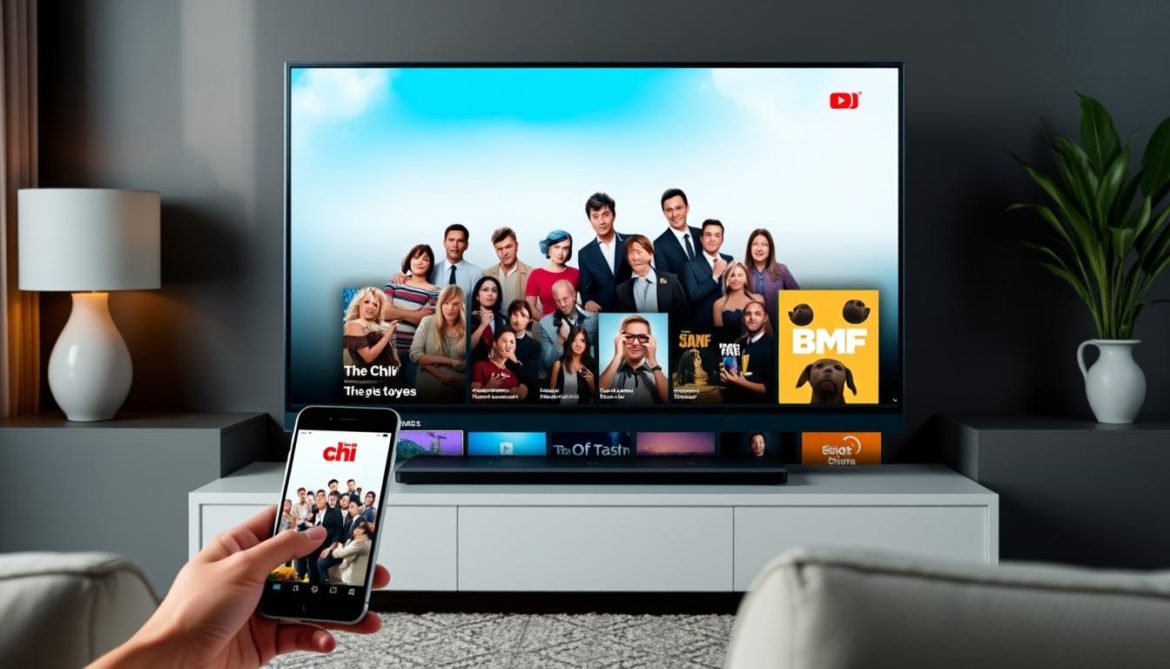 Multiple top shows to watch displayed on various streaming devices
