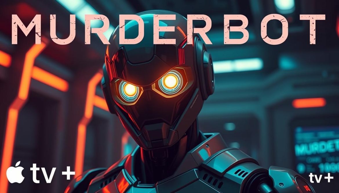 Murderbot promotional image showing security android protagonist