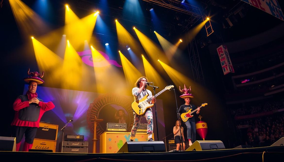 Tyler, The Creator performing on the Chromakopia Tour with artistic stage design, one of the biggest hip hop and R&B tours of 2025