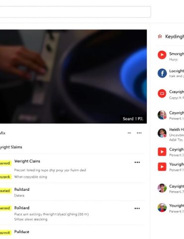 YouTube copyright claim interface showing how to identify blocked tracks in a DJ mix